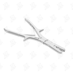 Pinça Goiva Stille Luer Biarticulada Reta 10mm - 27cm Boca 20mm