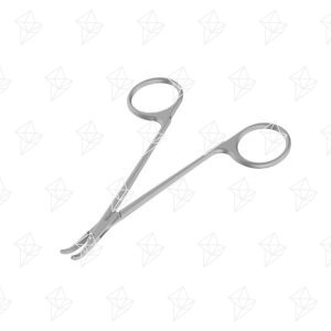 Pinça Micro Mosquito Curva para Varizes sem Cremalheira - 12cm